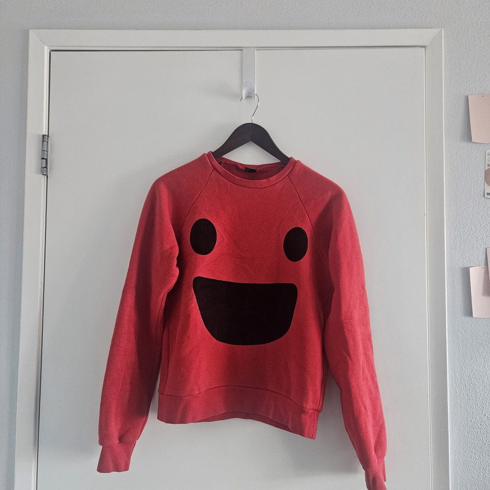 Red Smiley Face Sweatshirt